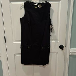 NWT black sleeveless dress by Taylor size 14